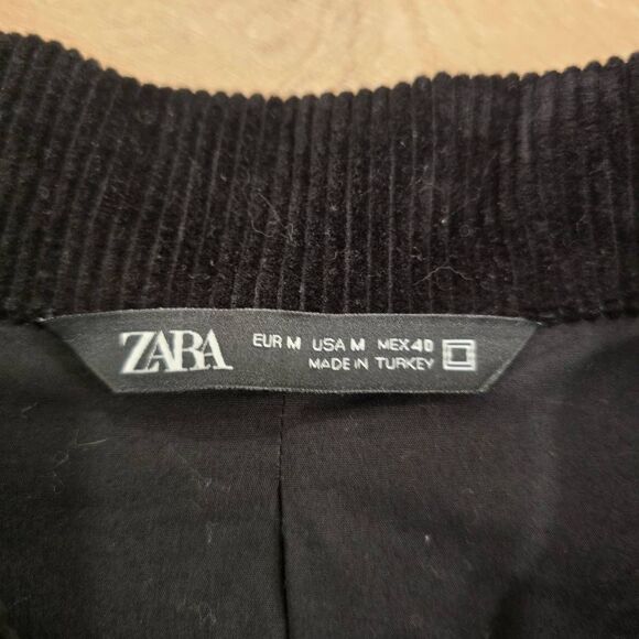 Zara Jacket Men's Medium Black Long Sleeve Button Front Multi-Pockets Gorpcore - Picture 5 of 8